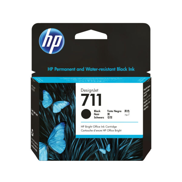Tinta HP 711 Black Ink Cartridge (80 ml)
