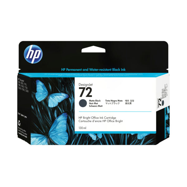 Tinta HP 72 130-ml Matte Black Ink Cartridge Plott