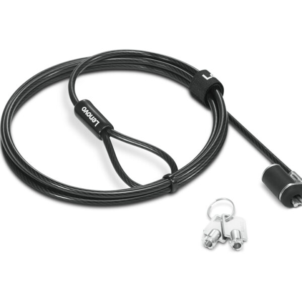 Lenovo NanoSaver Essential - Bloqueo de cable de seguridad - 1.5 m - para ThinkBook 14s Yoga G2 IAP; ThinkPad L13 Yoga Gen 3; L15 Gen 3; P1 Gen 5; T14s Gen 3
